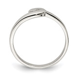 Sterling Silver Polished Swirl Ring - QR-0609ADBE-9090