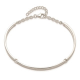 Sterling Silver Polished w/1.25 in ext. Bracelet