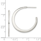 Sterling Silver Post Hoop Earrings