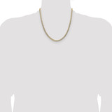 14k 4.7mm Lightweight Pav‚ Flat Cuban Chain - PC-2D492DC9-4272