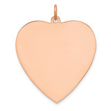 Sterling Silver RG Plated Engraveable Heart Polished Front/Satin Back Disc - QM-53E42FA6-3811