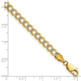 14k 4.7mm Lightweight Pav‚ Flat Cuban Chain - PC-FF4FE0B4-4992