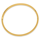 14k 4/16 High Polished 6.00mm Hinged Oval Bangle Bracelet