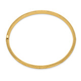 14k 4/16 Oversized Laser-Cut 6.00mm Hinged Oval Bangle Bracelet