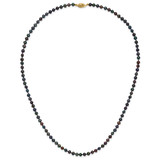 14k 4-5mm Black Near-Round Freshwater Cultured Pearl 20 inch Necklace