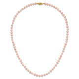 14k 4-5mm Pink Near-Round Freshwater Cultured Pearl 16 inch Necklace