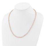 14k 4-5mm Pink Near-Round Freshwater Cultured Pearl 20 inch Necklace