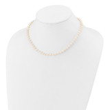 14k 4-5mm White Semi-Round Freshwater Cultured Pearl 14 inch Necklace