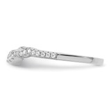 Sterling Silver Rhodium plated 2 piece CZ Bridal Ring Set - QR-35C758F5-9880