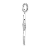 Sterling Silver Rhodium Plated Cross Pendant - QC-54825415-4618