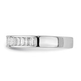 Sterling Silver Rhodium Plated CZ Ring - QR-3CD5BFE2-6140