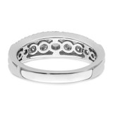 Sterling Silver Rhodium plated CZ Ring - QR-93ABA322-8229