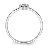 Sterling Silver Rhodium Plated CZ Star Ring - QR-3AC4D0F8-9483