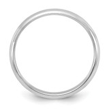 10k White Gold 3mm Half Round Wedding Band Size 6.5