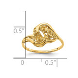 14k 4mm Pearl & Diamond Ring Mounting