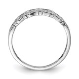 Sterling Silver Rhodium Plated Diamond Band - QD-289847E6-3716