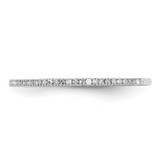 Sterling Silver Rhodium Plated Diamond Band - QD-CCDD82E8-5017