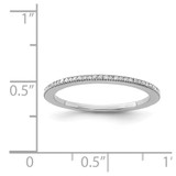 Sterling Silver Rhodium Plated Diamond Band - QD-CCDD82E8-5017