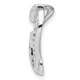 Sterling Silver Rhodium Plated Diamond Double Heart Pendant - QP-BBA42439-5182
