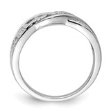 Sterling Silver Rhodium Plated Diamond LOVE Ring - QR-F1081C36-3559