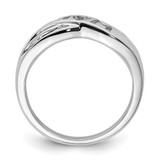 Sterling Silver Rhodium Plated Diamond MOM Ring - QR-BD975FCD-2819