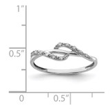 Sterling Silver Rhodium Plated Diamond Ring - QD-11261028-3683