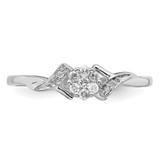 Sterling Silver Rhodium Plated Diamond Ring - QR-471A16F4-1440