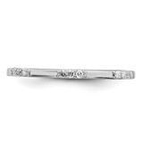 Sterling Silver Rhodium Plated Diamond Ring - QR-AFC53E6D-7665