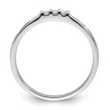 Sterling Silver Rhodium Plated Diamond Ring - QR-F7B9640B-8534