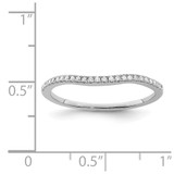 Sterling Silver Rhodium Plated Diamond Wrap Ring - QR-14534F65-1163