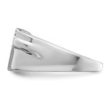 Sterling Silver Rhodium Plated Fancy CZ Ring - QR-48049EAE-9566