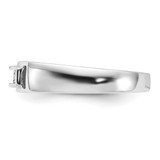 Sterling Silver Rhodium Plated Men's Polished Diam. Ring - QR-6A59D50F-2357