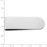 Sterling Silver Rhodium Plated Money Clip - QQ-1C733632-1824