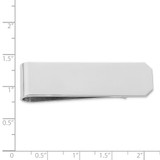 Sterling Silver Rhodium Plated Money Clip - QQ-2443ECBA-2360