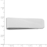 Sterling Silver Rhodium Plated Money Clip - QQ-6B136562-4074