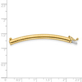 14k 4mm Standard Weight Domed Omega 2 inch Extender for Necklace