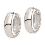 Sterling Silver Rhodium Polished Hinged Hoop Earrings - QE-F75993EE-1233