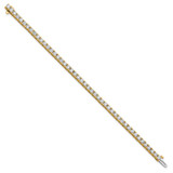 14k 5 7/8 carat Lab Grown Diamond VS/SI+ G+ Round Tennis Bracelet