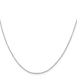 Sterling Silver Rhodium-plated .6mm Box Chain - QB-9B8E1193-6384