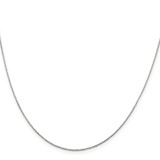 Sterling Silver Rhodium-plated .85mm Diamond-cut Round Spiga Chain - QS-3C14B6EB-7885