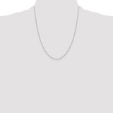 Sterling Silver Rhodium-plated .8mm 8 Sided Diamond-cut Box Chain - QB-3962FF8D-7792