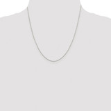 Sterling Silver Rhodium-plated .8mm 8 Sided Diamond-cut Box Chain - QB-96A05245-1535
