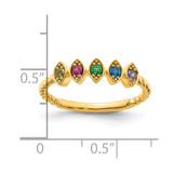 14k 5 Birthstone Mother's Ring Mounting - XM-4F1409D4-7300