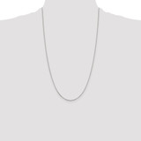 Sterling Silver Rhodium-plated .8mm Box Chain - QB-AF0DC54F-7919