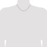 Sterling Silver Rhodium-plated .95mm Diamond-cut Round Box Chain - QV-0C5BD87F-9097
