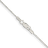 Sterling Silver Rhodium-plated .95mm Diamond-cut Round Spiga Chain - QS-F0D98192-4636