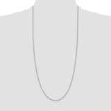 Sterling Silver Rhodium-plated .9mm Box Chain - QB-340FC822-2558