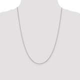 Sterling Silver Rhodium-plated 1.1mm Box Chain - QB-D13F868B-4745