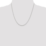 Sterling Silver Rhodium-plated 1.1mm Diamond-cut Rope Chain - QD-01A6B281-5438