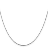Sterling Silver Rhodium-plated 1.1mm Diamond-cut Rope Chain - QD-F2607908-8151